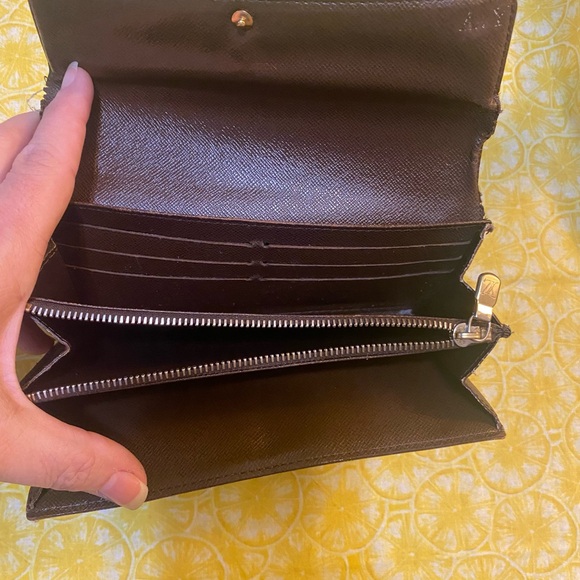 Louis Vuitton Damier Ebene Sarah wallet Authentic Project - Picture 2 of 12